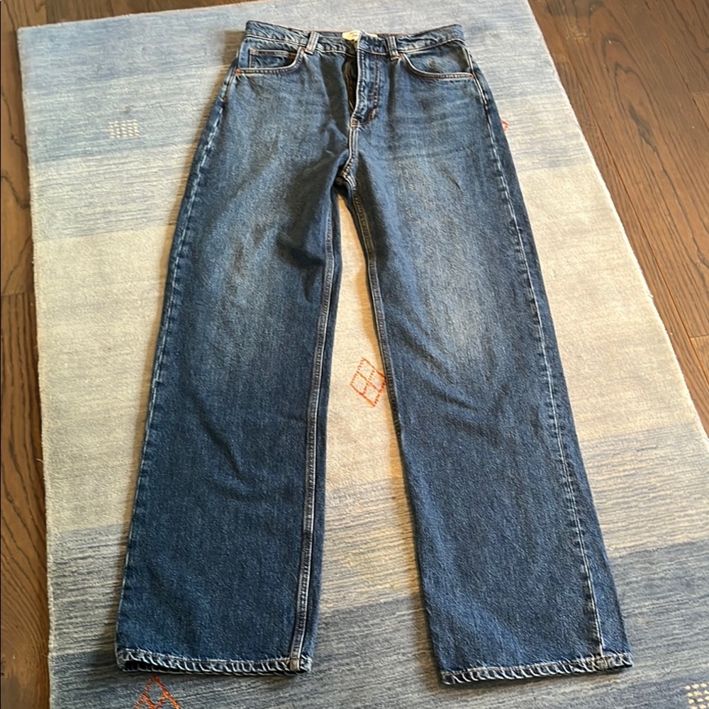Reformation Wider High Rise Wide leg jeans.